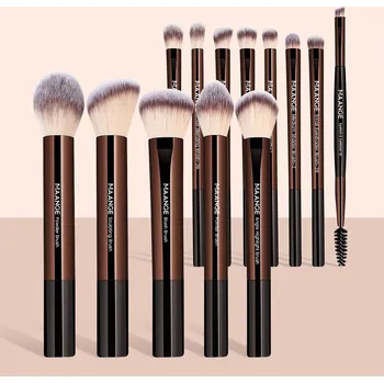 Kosmetický štětec Sada štětců na makeup | kosmetické potřeby 13 ks - Káva