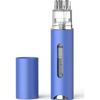 Masážní přístroj Masážní hřeben proti padání vlasů s olejovou nádržkou | masážní pomůcka, péče o pokožku - 15ml - Modrá