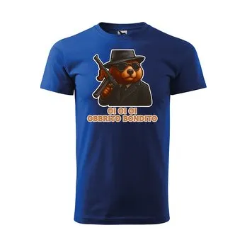 Pánské tričko Tričko s potiskem Oi oi oi obbrito bondito - Italian Brainrot: modré 4XL