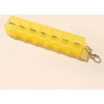 Dávkovač léků Mini dávkovač léků na týden v pěti barvách | dávkovač léků, box na léky - Č. 4