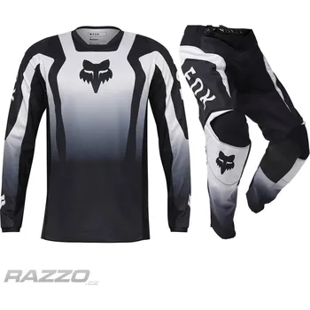 Moto dres MX komplet FOX 180 Lean Black White 2025