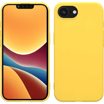 Pouzdro na mobilní telefon Silikonový tenký barevný obal iPhone 16e Barva: Žlutá