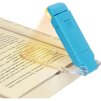 Čtecí lampička Mini usb lampička na knihu s klipem | chytré osvětlení - Modrý