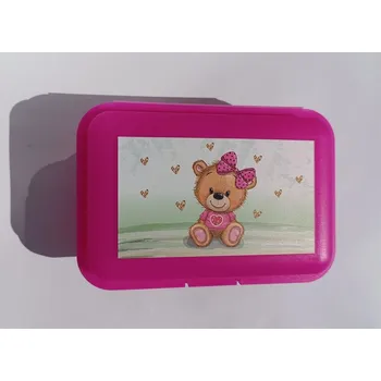 Svačinový box TVAR Dětský svačinový box - Medvídek s mašlí