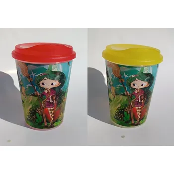 TVAR Dětský kelímek s víčkem 250ml - Čarodějky