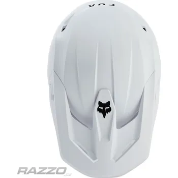 Helma na motorku Náhradní kšilt helmy FOX V1 Visor Solid Matte White 2024 / 2025 / 2026 S-M