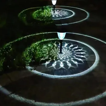 Venkovní osvětlení Solární osvětlení pro chodník | LED venkovní světla | Zahradní dekorativní osvětlení - Bílé světlo , 4 ks