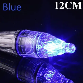 Noční světlo Silné LED světlo pro noční rybolov | rybářské příslušenství - Modrá 12 cm , 10 ks