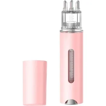 Masážní přístroj Růst vlasů hřeben s olejovým aplikátorem | masážní hřeben, masážní pomůcka - 15ml - růžová