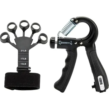 Posilovač stisku a prstů pro rehabilitaci a sílu | posilovač ruky, rehabilitační pomůcka - Sada 2 kusů
