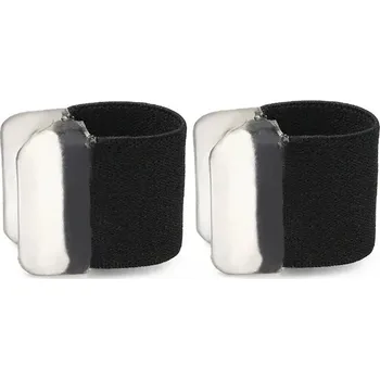 Rovnatko na vbočený palec a korekci prstů nohy | silikonová pomůcka, ortéza palce - Černá - 4 ks