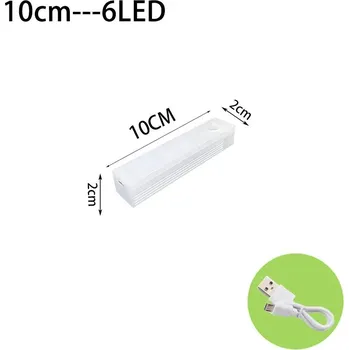 Noční světlo Noční led světlo s pohybovým čidlem pro schody a skříně | pohybové osvětlení 3 ks - 10 CM , 3 barvy v jedné lampě