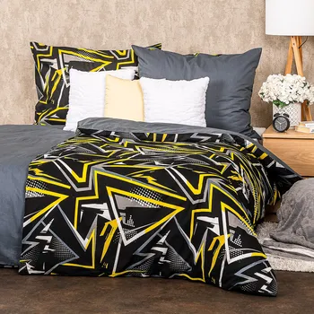 Povlečení 4Home Bavlněné povlečení Rock, 140 x 220 cm, 70 x 90 cm, šedá