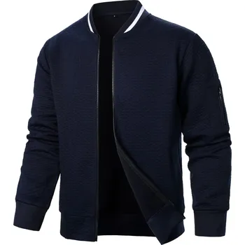 Pánská softshellová bunda Pánská bunda na zip s límcem ve sportovním stylu Barva: Tmavě Modrá, Velikost: S