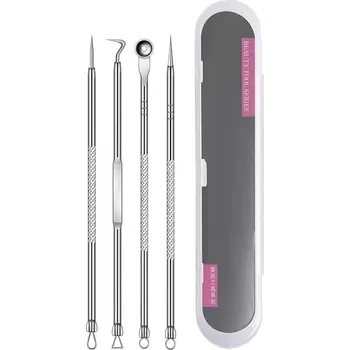 Péče o řasy a obočí Profesionální nástroj proti černým tečkám na nose | pinzeta, nástroj - 4 ks