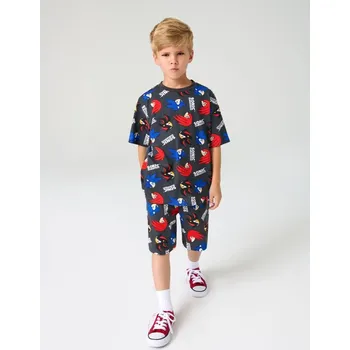 Chlapecká mikina Sinsay - Žerzejová souprava Sonic the Hedgehog: Modern - šedá - 109EN-86X - 109EN-86X-122