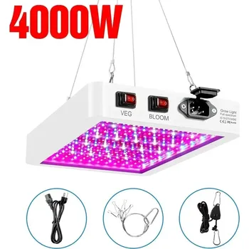 Osvětlení pro růst rostliny Plnospektrální led světlo pro růst rostlin | pěstební osvětlení 3 ks - 4000W 216 LED diod