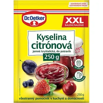 Dr. Oetker Kyselina citrónová XXL 250 g Dr. Oetker Kyselina citrónová XXL 250 g