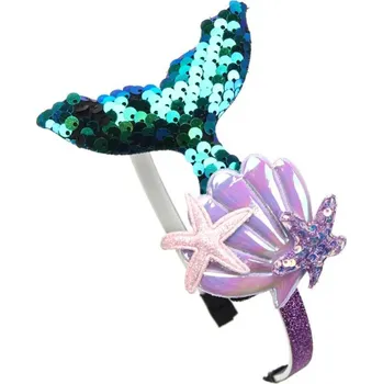 Čelenka Duhová čelenka mořské panny pro děti | dívčí čelenka, dětský doplněk - Č. 3