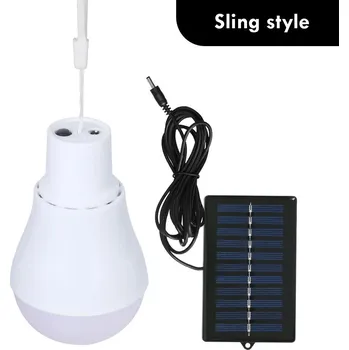 Venkovní osvětlení Solární lampa LED žárovka s dobíjecí baterií | přenosné osvětlení, nouzová lampa - Smyčka