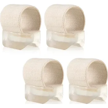 Rovnatko na vbočený palec a korekci prstů nohy | silikonová pomůcka, ortéza palce - Bílá - 4 ks