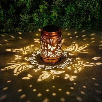 Venkovní osvětlení Solární lampa s motivem motýlů | Venkovní solární osvětlení