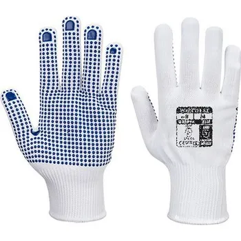 Dílna Portwest Rukavice Polka Dot, bílá/modrá, vel. XL