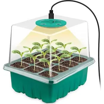 Osvětlení pro růst rostliny Led pěstební světlo s miskou na semena | pěstební světlo, sada na klíčení - Bez ovládací jednotky 1 ks