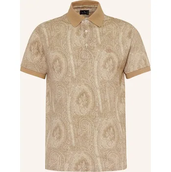Pánská košile Etro Pánská Žerzejová Polokošile Regular Fit, velbloudí /...