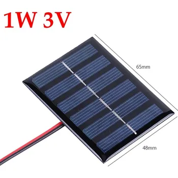 Powerbanka Solární panel s rychlým nabíjením 3W 5V | přenosná nabíječka - 1W 3V 1 ks