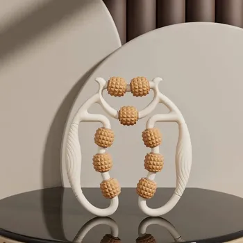 Masážní přístroj Masážní válec na nohy pro štíhlá stehna | masážní přístroj, posilovač stehen - 9 nábojů oranžové