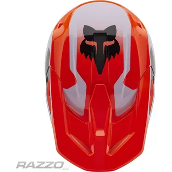 Helma na motorku Náhradní kšilt dětské helmy FOX Youth V1 Visor Lean Flo Orange 2025