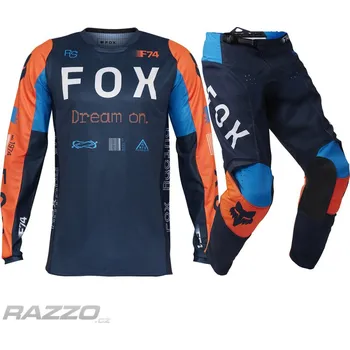Moto dres Dětský komplet na motokros FOX 180 Youth Race Spec Midnight 2025