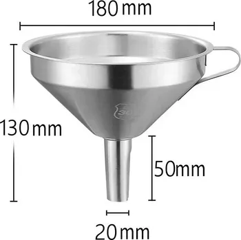 Nerezový trychtýř s jemným sítkem na olej a koření | kuchyňské náčiní, filtr - D