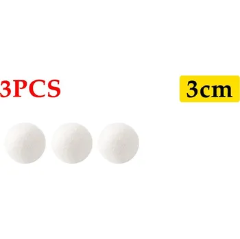 Vlněné koule do sušičky prádla | sušicí míčky - 3 cm 3 ks