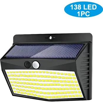 Venkovní osvětlení Silné solární venkovní světlo s čidlem | osvětlení - 138LED-1PC