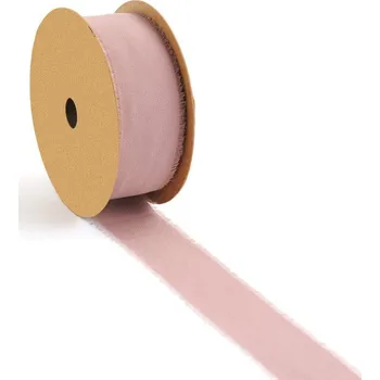 Stuha Hedvábná stuha s třásněmi 4 cm Mocca mousse