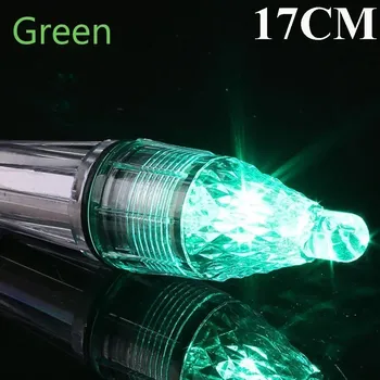 Noční světlo Silné LED světlo pro noční rybolov | rybářské příslušenství - Zelená 17 cm , 10 ks