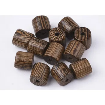 Dětské navlékací korálky Korálky z wengového dřeva 8 x 8 mm - balení 39 - 40ks