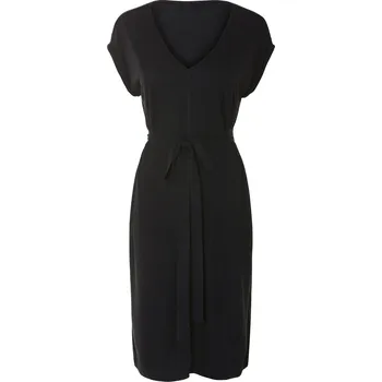 Dámské šaty esmara® Dámské šaty s podílem lnu (černá, M(40/42))