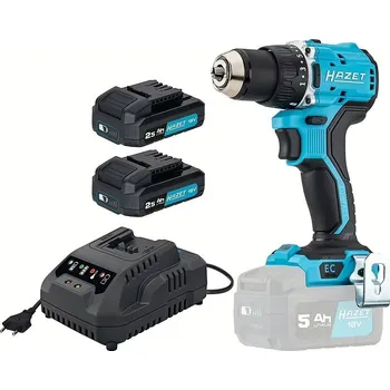 Vrtačka Aku vrtačka se 2 Akumulátory 18V 5 Ah + rychlonabíječka - Hazet 9530-1/4
