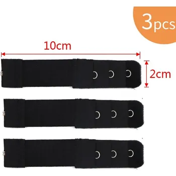 Podprsenka Prodlužovač podprsenky s háčky pro rozšíření | intimní doplněk, spodní prádlo - NRT114 3 ks černá