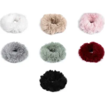 Stoklasa Gumička do vlasů kožešinová Černá