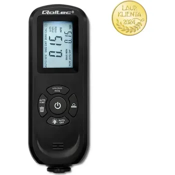 Bezpečnostní detektor Qoltec 50646 Měřič tloušťky láku s LCD displejem | 0~2000um