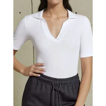 Body Sinsay - Body s golierom - bílá - 757BB-00X - 757BB-00X-M