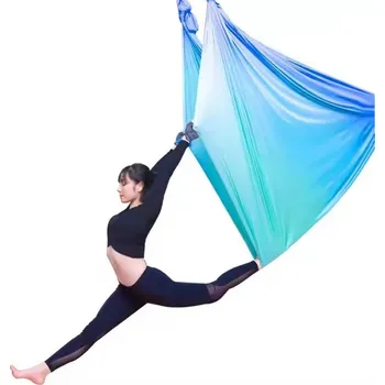 Sport Sportago Aerial Yoga Hammock multicolour - zeleno-modrá - 5m