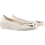 HOGL dámské baleríny na klínku bílé