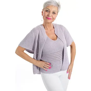 Dámský svetr BEAUMONT aria dámský kardigan fialový