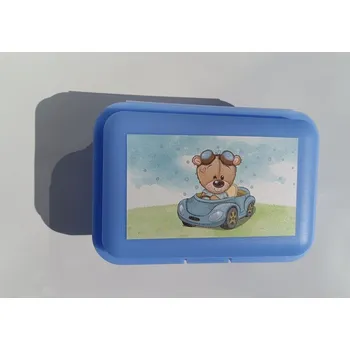 Svačinový box TVAR Dětský svačinový box - Medvídek v autě