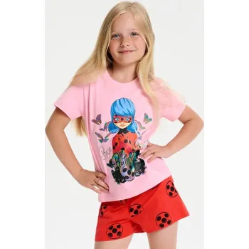 Dívčí spodní prádlo Sinsay - Dvoudílná pyžamová souprava Miraculous - pastelová růžová - 268CX-03X - 268CX-03X-104
